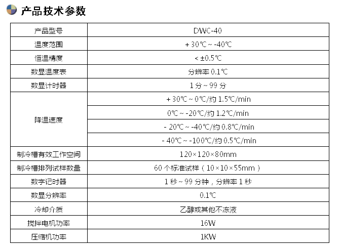 DWC-40/-40℃沖擊試樣低溫槽