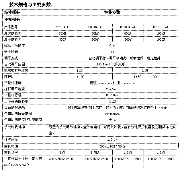 機(jī)械式持久蠕變試驗(yàn)機(jī)